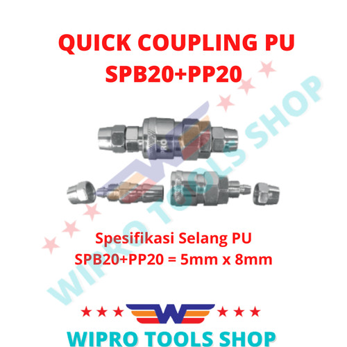 Coupler / Quick Coupling / Sambungan Kompresor Angin SPB+PP