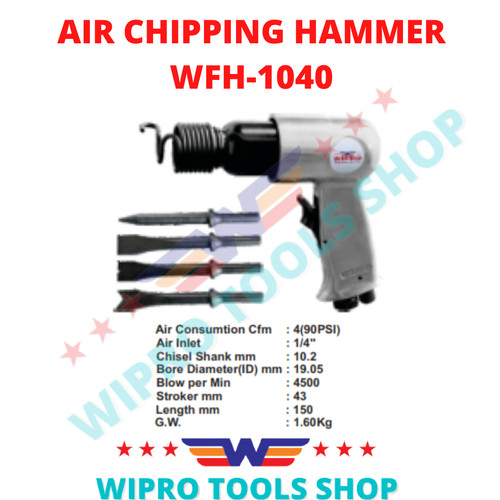 WIPRO Alat Bobok Angin / Air Chipping Hammer WFH-1040