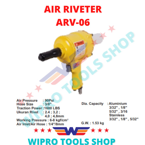 WIPRO Tang Rivet Tenaga Angin / Air Riveter ARV-06, ARV-05