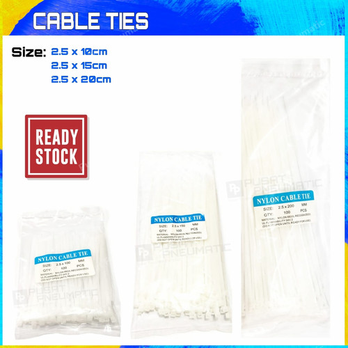 kabel ties cable tie nylon kabel ties per pack (100pcs)