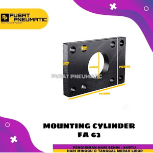 FA 63 Mounting Cylinder Pneumatic Depan FA-63