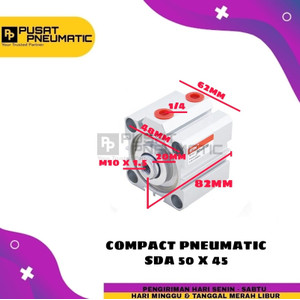 PNEUMATIC COMPACT CYLINDER SD 50x45 / SDA 50 X 45