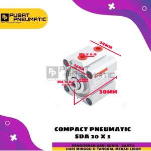 PNEUMATIC COMPACT CYLINDER SD 20X5 / SDA 20 X 5