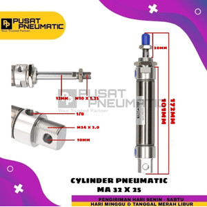 MA 32x25 CYLINDER PNEUMATIC STAINLESS MA 32 X 25