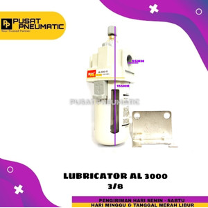 AL 3000-03 LUBRICATOR PNEUMATIC 3/8" AL3000-03