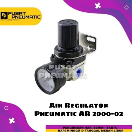 AR 2000-02 REGULATOR PNEUMATIC / REGULATOR ANGIN 1/4" AR2000-02