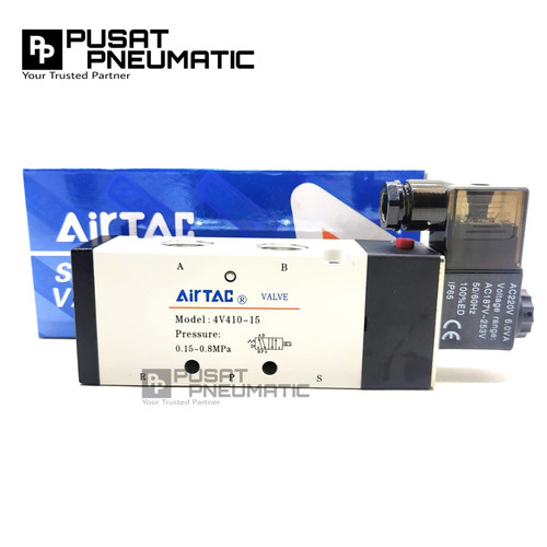 Solenoid valve 4v410 15 Airtac 12v dc/ 110v ac