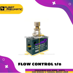 Flow Control Pneumatic Drat 1/8"