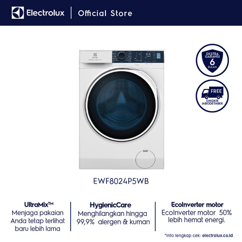 Mesin Cuci ELECTROLUX EWF8024P5WB / EWF 8024 P5WB / EWF 8024 P5WB