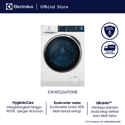 Mesin Cuci ELECTROLUX EWW1024P5WB / EWW 1024P5WB / EWW 1024 P5WB