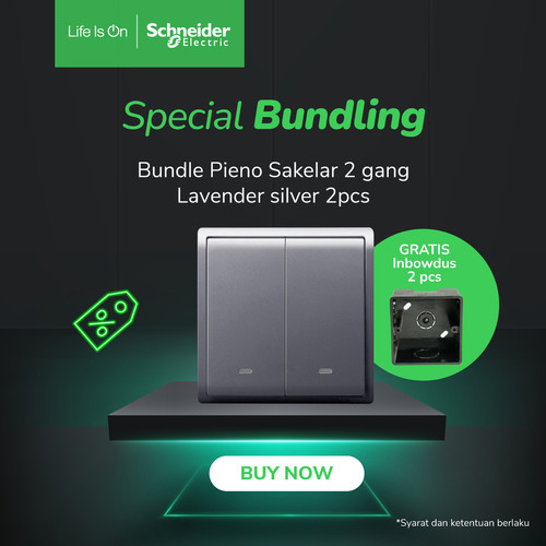 Bundle Schneider Electric Pieno Saklar 2G 1A (free inbow)