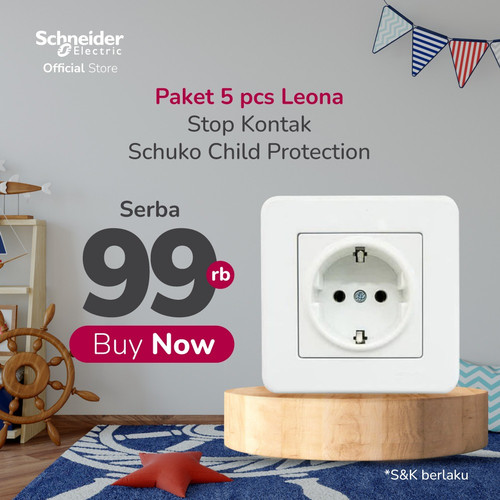 Bundle 5pcs - Schneider Electric Leona stop kontak CP - LNA2900221