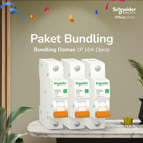 Bundle Schneider Electric MCB DOMAE 10A(3pcs)