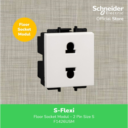 Schneider Electric S-Flexi Floor Socket Modul 2 Pin (S) - F30426USM