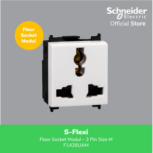 Schneider Electric S-Flexi Floor Socket Modul 3 Pin (M) - F1426UAM