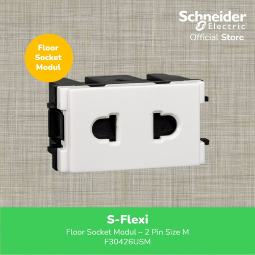 Schneider Electric S-Flexi Floor Socket Modul 2 Pin (M) - F1426USM