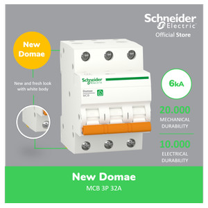 Schneider Electric NEW DOMAE MCB 32A 3P - DOMF01332