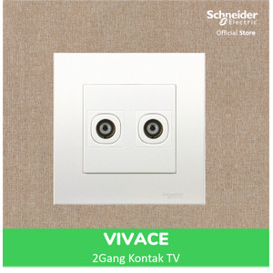 Schneider Electric Vivace 2 Gang Stop Kontak TV - KB32TV