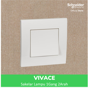 Schneider Electric Vivace Saklar Lampu - 1 Gang 2 Arah - KB31_WE_G3