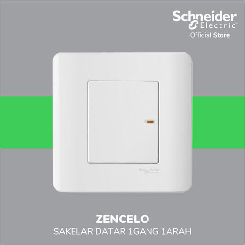 Schneider Electric ZENcelo Saklar Datar 1 Gang 1 Arah - E8431_1_WE_G3