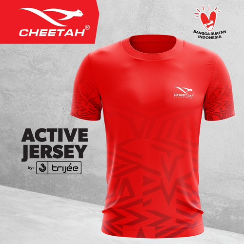 Cheetah Jersey Active by Trijee (Red) - S