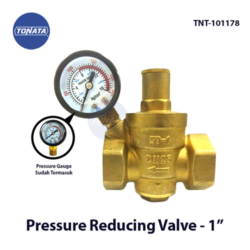 Pressure Reducing Valve / Pengatur Tekanan Air 1 Inch / Brass