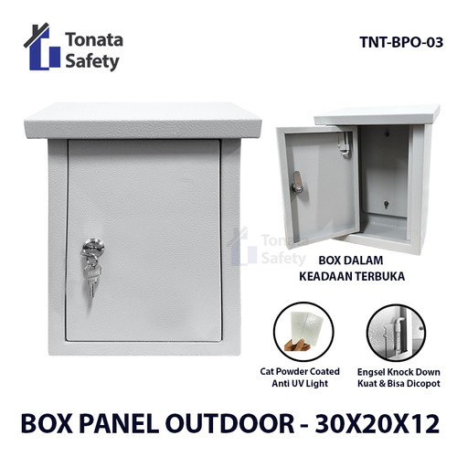 Box Panel Listrik 30 x 20 x 12 Outdoor Tonata / Powder Coated / Topi