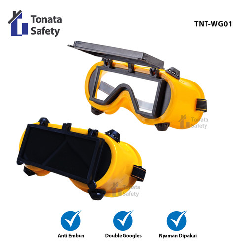 Kaca Mata Las Buka Tutup / Safety Welding Goggles