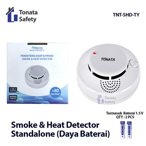 Standalone Smoke Heat Detector Tonata / Pendeteksi Asap Panas