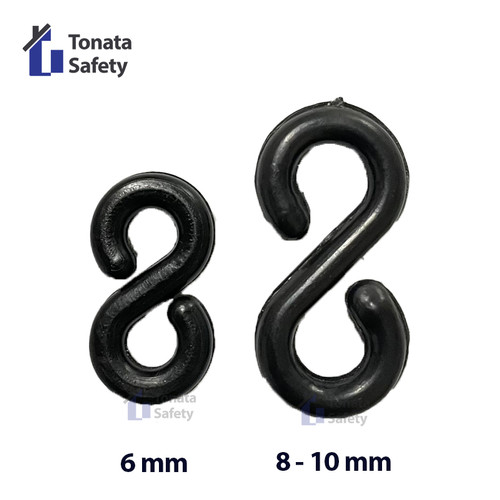 Letter S Plastic Chain / Pengait Rantai Plastik / Plastic Hook - 8 - 10 mm