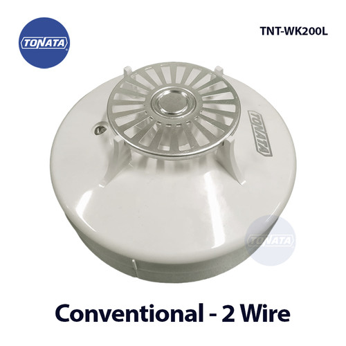 Fire Alarm Conventional Heat Detector Fixed Temp Tonata / 2 Wire