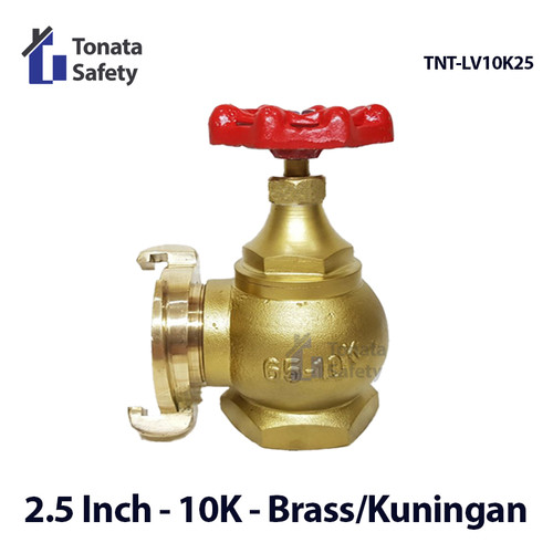 Hydrant Valve 2.5" Kuningan / Brass 10K VDH