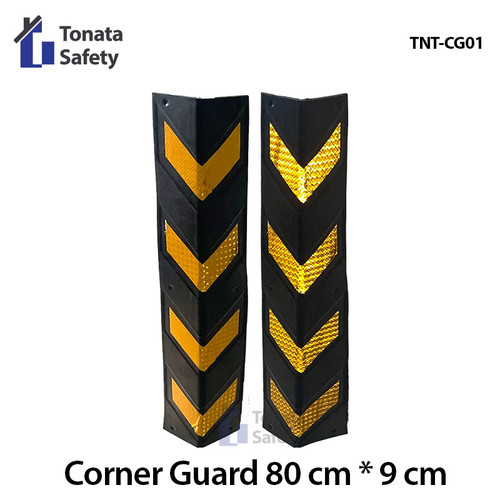 Corner Guard Rubber / Pelindung Sudut Dinding Karet / 80 cm x 9 cm