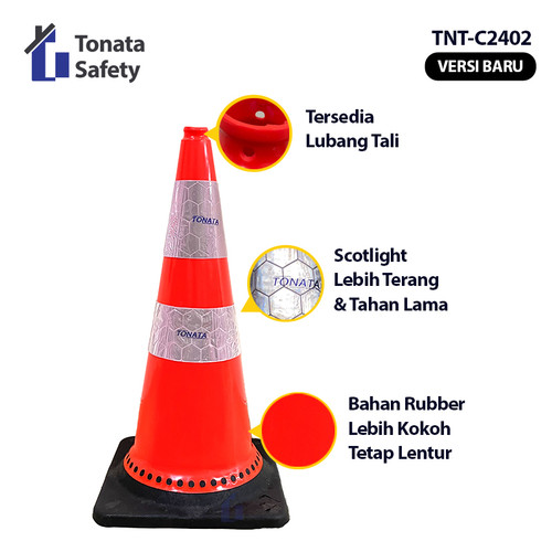 Safety Traffic Cone / Kerucut Lalu Lintas Tonata 2.4 Kg 2,4 Kg