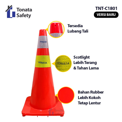 Safety Traffic Cone / Kerucut Lalu Lintas Tonata 1.8 Kg 1,8 Kg