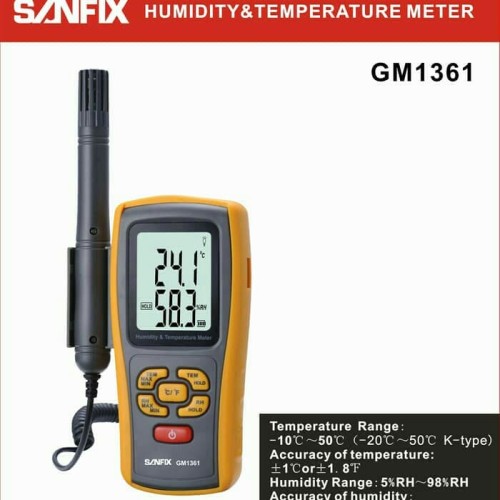 Humidity & Temperature Meter Sanfix GM1361