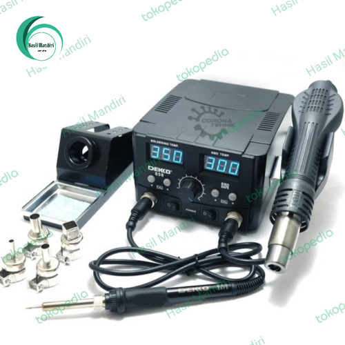 Dekko 858 Solder Station + Hot Blower Digital Dekko 858 Murah Original