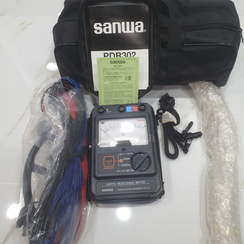 Sanwa PDR302 Earth Ground Resistance Tester Grounding Tester Ori Murah