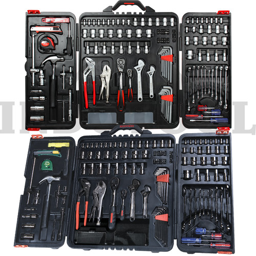 136 PCS, 1/4"&1/2" DR. SOCKET WRENCH SET TK-076, 6PT 0 MAXPOWER