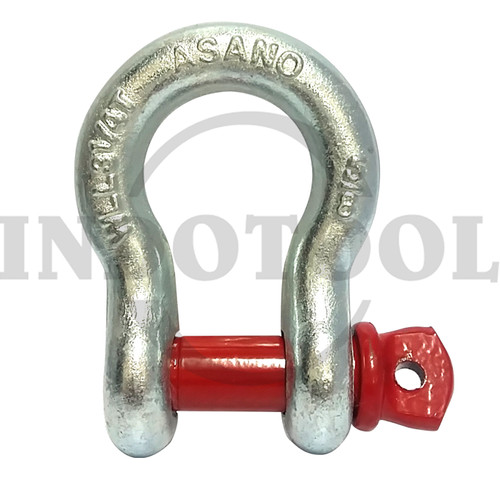 BOW SHACKLE OMEGA G209 55 TON - 2-1/2" / SEGEL OMEGA GALVANIS ASANO