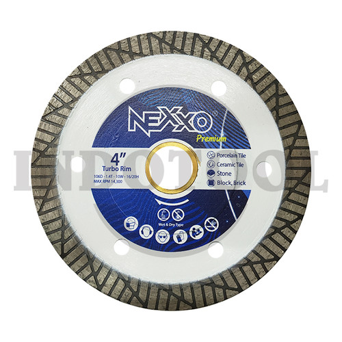 DIAMOND WHEEL WET & DRY, THIN TURBO PREMIUM 4", 1.4T-10W-20H NEXXO