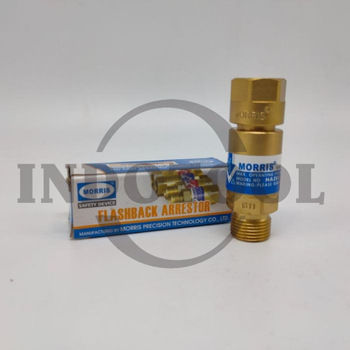 FLASHBACK ARRESTOR FOR REGULATOR, 3/8"RH (SHORT), HA288RGB MORRIS