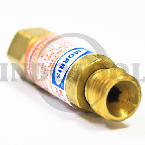 FLASHBACK ARRESTOR FOR TORCH ACETYLENE 3/8" (SHORT) MORRIS