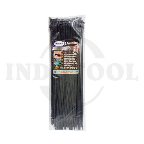 KABEL TIS / CABLE TIES NYLON, BLACK 3.6 x 250mm MORRIS