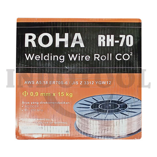 KAWAT LAS ROLL CO2, ER70S-6 (RH-70) 0.9mm, 15kg ROHA