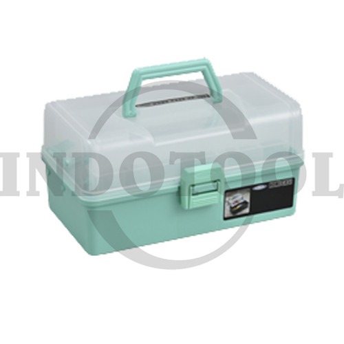 KOTAK PERKAKAS PLASTIC TOOL BOX HP-320GN GREEN 320x180x165MM TOYO