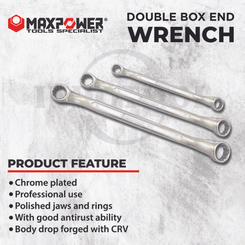 Kunci Double Ring 6 - 41mm / Kunci Ring Double Box End Wrench MAXPOWER