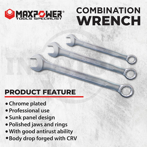 Kunci Ring Pas 38mm - 65mm / Combination Wrench MAXPOWER