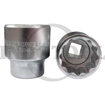 Kunci Sok / Mata Sok / Soket 1/2 " Drive 12 PT 19 mm Satin CRV