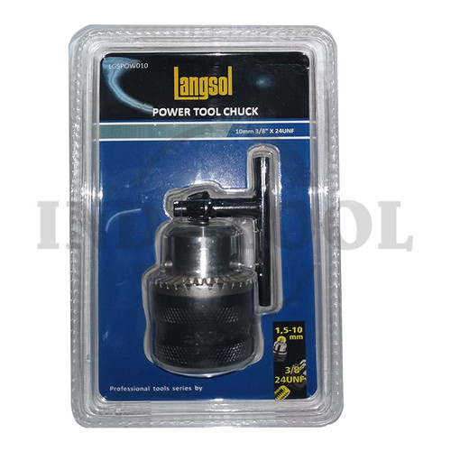 POWER TOOL CHUCK 10MM ( 3/8" x 24UNF ) / KEPALA MESIN BOR LANGSOL